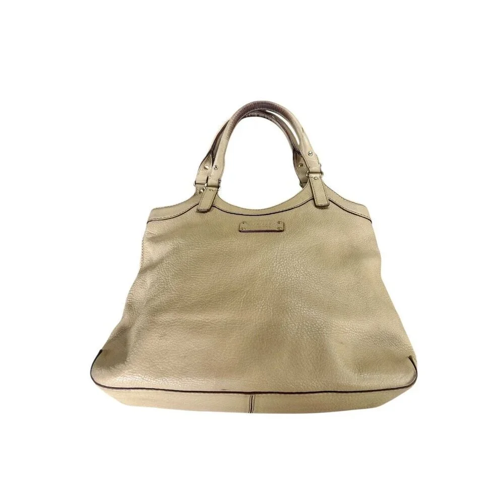 Kate Spade Tan Pebble Leather Satchel Shoulder Purse